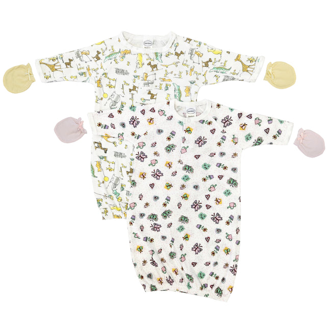Newborn Baby Girl 4 Piece Gown Set NC_0806
