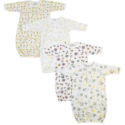 Newborn Baby Girls 4 Piece Gown Set NC_0808
