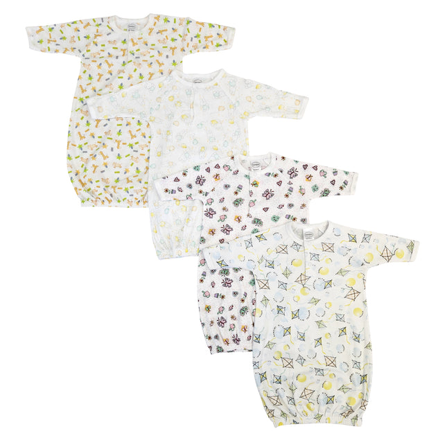 Newborn Baby Girls 4 Piece Gown Set NC_0808