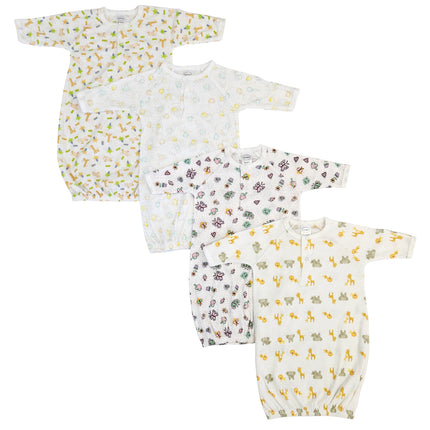 Newborn Baby Girls 4 Piece Gown Set NC_0809