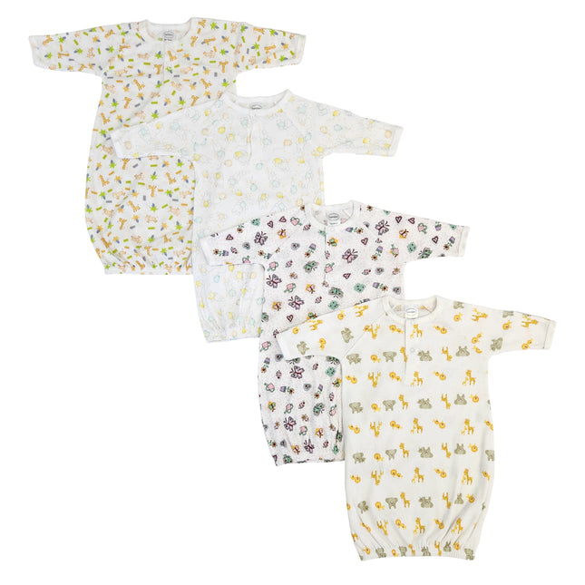 Newborn Baby Girls 4 Piece Gown Set NC_0809