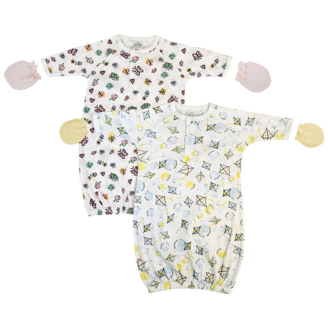 Newborn Baby Girl 4 Piece Gown Set NC_0832