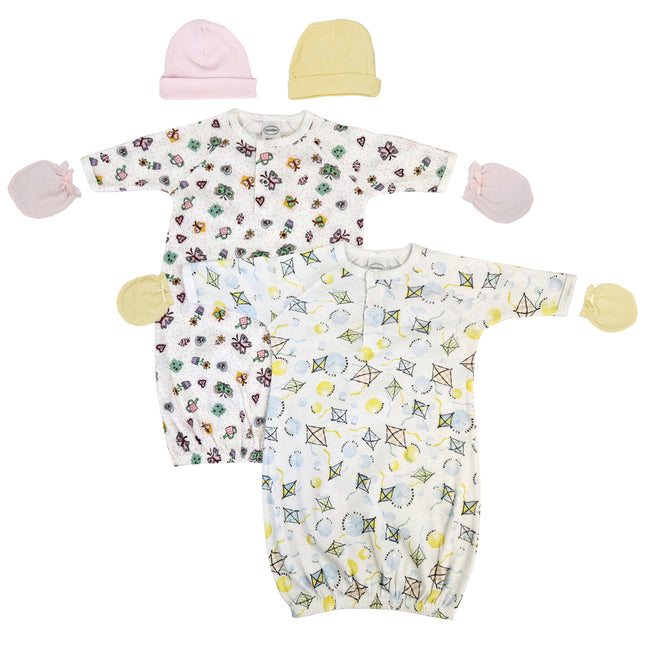 Newborn Baby Girl 6 Piece Gown Set NC_0833