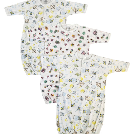 Newborn Baby Girl 3 Piece Gown Set NC_0835