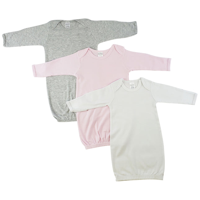 Newborn Baby Girls 3 pc Gown Set LS_0682