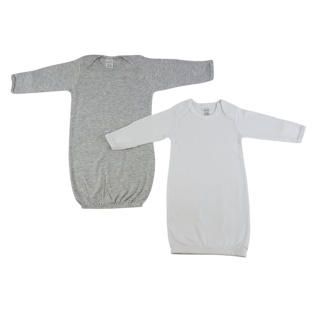 Newborn Baby Girls 2 pc Gown Set LS_0683