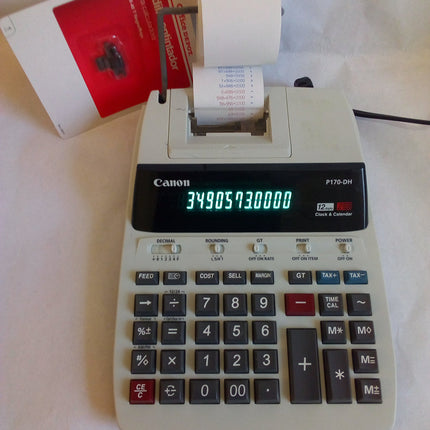 CNMP170DH3 - Canon P170DH3 Two-Color Roller Printing Calculator