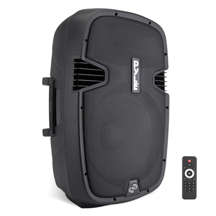 PYLE-PRO Powered Bluetooth PA Microphone System - 15  Active Bass Subwoofer Loudspeaker Built-in USB for MP3 Amplifier - DJ Party Portable Sound Stereo Amp Sub Concert Audio or Band Music PPHP1537UB