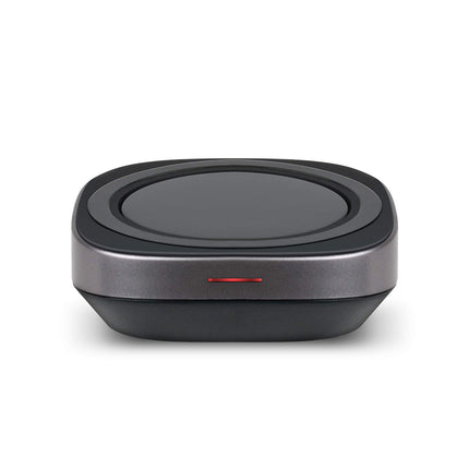 AT&T WC100 Qi Certified 5W Fast Wireless Charger Desk Accessory Convertible with Flat And Stand Positions - Compatible with Samsung, Apple iPhone X, iPhone 8, and iPhone 8 Plus