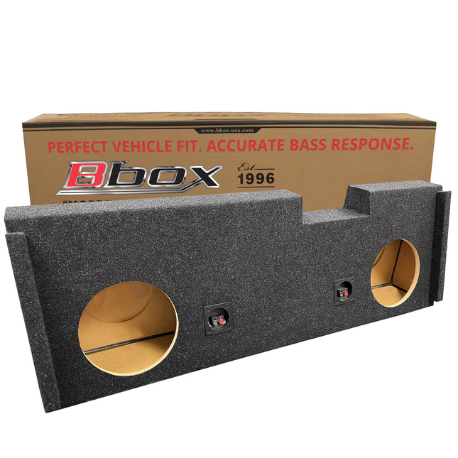 Atrend Bbox A184-10CP Dual 10 Sealed Carpeted Subwoofer Enclosure - Fits 2007 - 2020 Chevrolet/GMC Silverado/Sierra Crew Cab, Charcoal