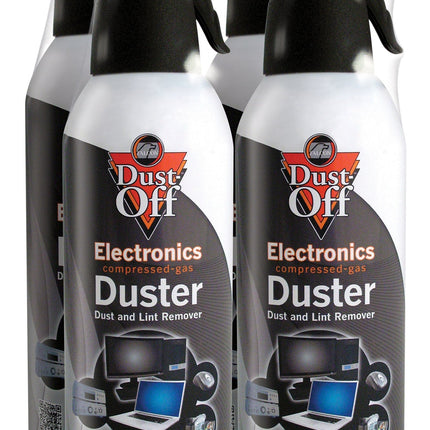 Dust-Off 10 oz Compressed Gas Duster, Pack of 4