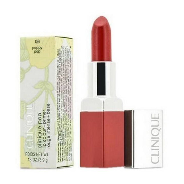 Clinique ZEK2-06 Pop Splash Pop Lip Color + Primer #06 Poppy Pop 4 GMS
