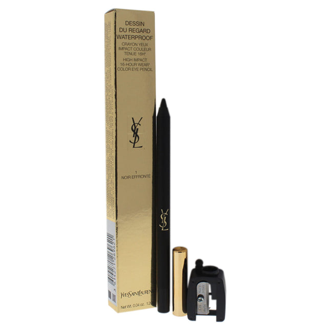 Dessin Du Regard Waterproof Eye Pencil - 1 Noir Effronte by Yves Saint Laurent for Women - 0.04 oz Eye Pencil