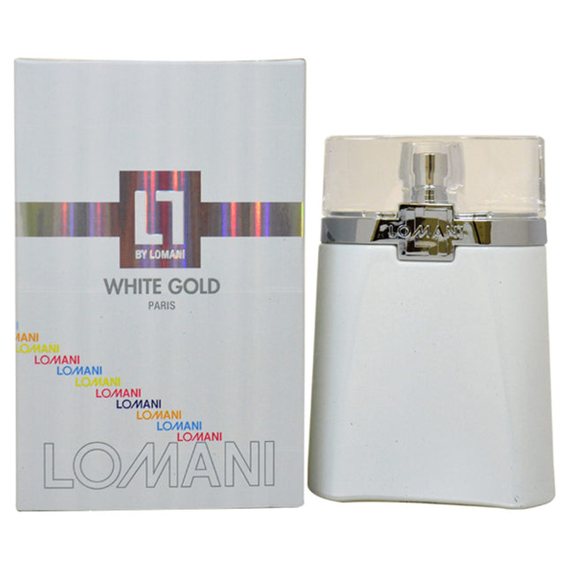 White Gold by Lomani for Men - 3.3 oz EDT Spray