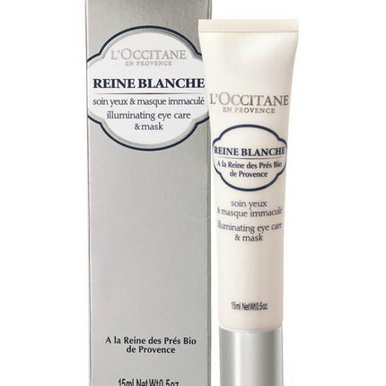 Loccitane 38EC015A18 Reine Blanche Illuminating Eye Care & Mask 15 ml