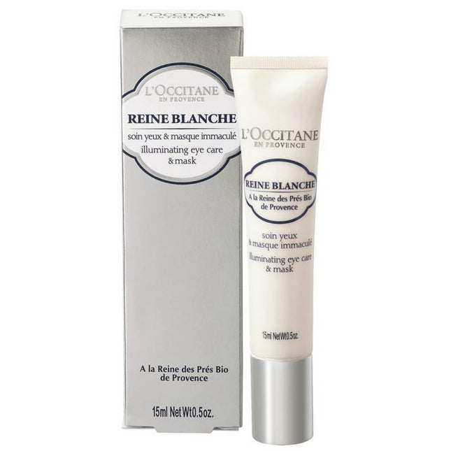 Loccitane 38EC015A18 Reine Blanche Illuminating Eye Care & Mask 15 ml