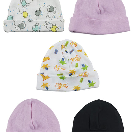 Girls Baby Cap (Pack of 5) LS_CAPS_GIRLS