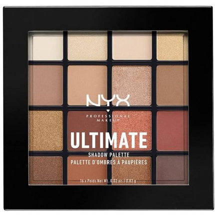 NYX Professional Makeup Ultimate Shadow Palette Warm Neutrals16 x 0.83g - 800897017644