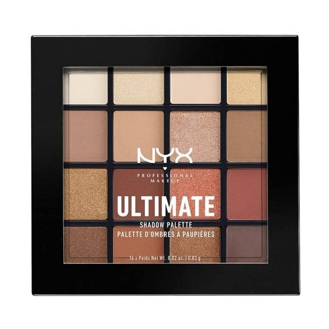 NYX Professional Makeup Ultimate Shadow Palette Warm Neutrals16 x 0.83g - 800897017644